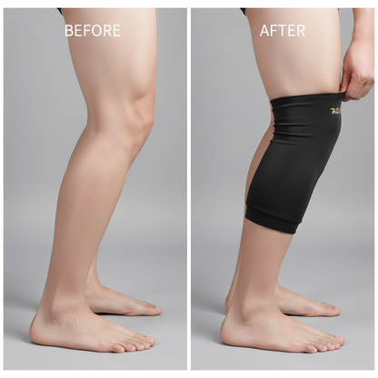 AOLIKES 1PCS Shin Compression Sleeve for Calf Ice Wrap for Legs,Hot Cold Therapy for Post-Workout Recovery, 360° Full Coverage