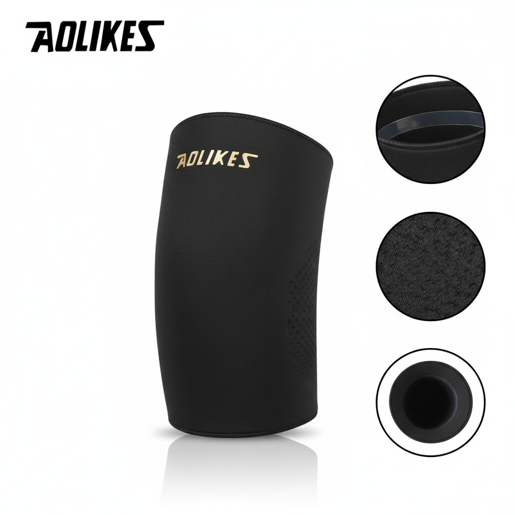 AOLIKES 1PCS Shin Compression Sleeve for Calf Ice Wrap for Legs,Hot Cold Therapy for Post-Workout Recovery, 360° Full Coverage